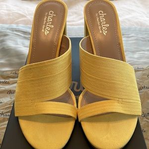 Charles by Charles David yellow slip on sandals